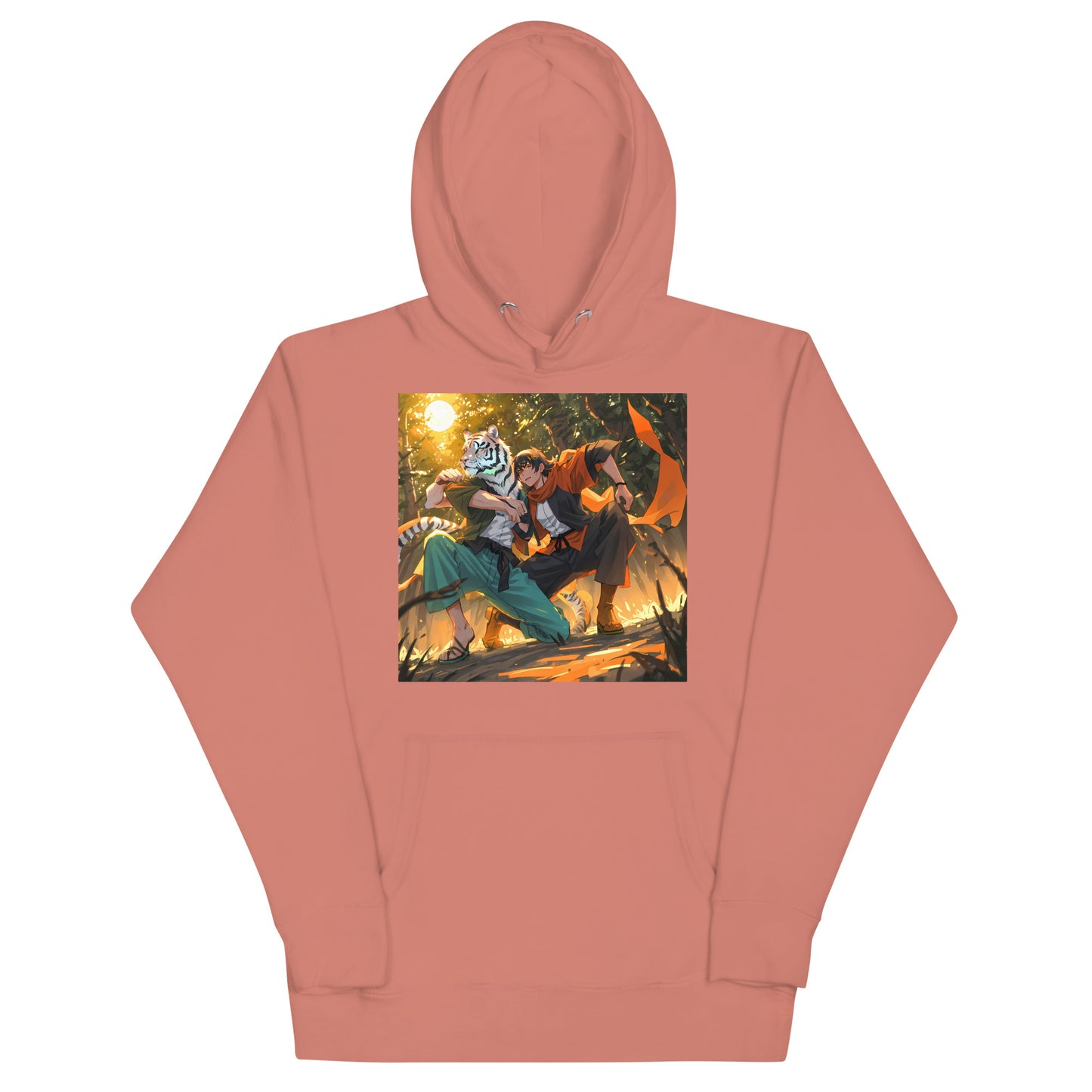 Unisex Anime Friends in the Forest Hoodie